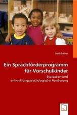 Ein Sprachförderprogramm für Vorschulkinder