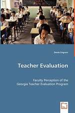 Teacher Evaluation