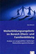 Weiterbildungsangebote im Bereich Eltern- und Familienbildung