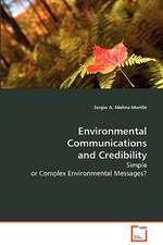 Environmental Communications and Credibility