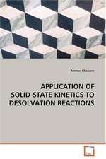 Application of Solid-State Kinetics to Desolvation Reactions