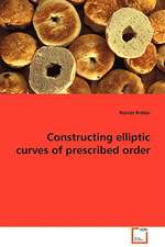 Constructing elliptic curves of prescribed order