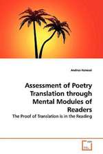 Assessment of Poetry Translation through Mental Modules of Readers