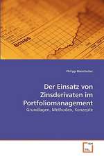 Der Einsatz von Zinsderivaten im Portfoliomanagement