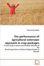 The performance of agricultural extension approach in crop packages