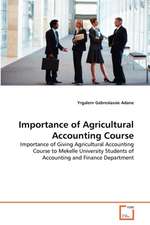 Importance of Agricultural Accounting Course