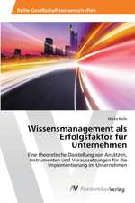 Wissensmanagement als Erfolgsfaktor für Unternehmen