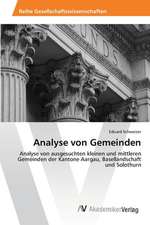 Analyse Von Gemeinden