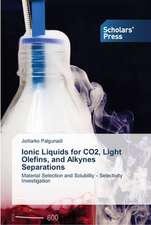 Ionic Liquids for CO2, Light Olefins, and Alkynes Separations