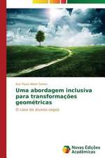 Uma Abordagem Inclusiva Para Transformacoes Geometricas: Diagnostico E Proposicoes