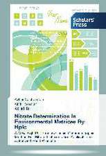 Nitrate Determination In Environmental Matrices By Hplc