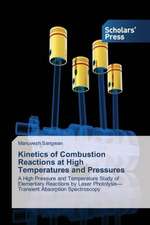 Kinetics of Combustion Reactions at High Temperatures and Pressures