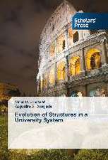 Evolution of Structures in a University System