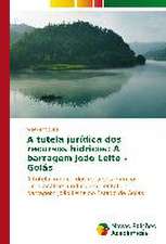 A Tutela Juridica DOS Recursos Hidricos: A Barragem Joao Leite - Goias