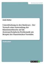 Unterdrückung in den Banlieues - Der Versuch einer Anwendung der Klassismustheorie auf die Zentrum-Peripherie-Problematik am Beispiel der französischen Vorstädte