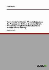 Vom behinderten Lächeln - Über die Bedeutung des Ansatzes von Dietmut Niedecken für die Arbeit mit geistig Behinderten abseits des therapeutischen Settings