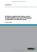 Kritische vergleichende Analyse zweier Schulbuchkapitel zum Thema Orthografie im Speziellen zur Silbentrennung