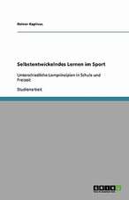 Selbstentwickelndes Lernen im Sport