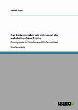 Das Parteienverbot als Instrument der wehrhaften Demokratie