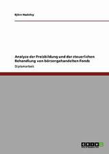 Analyse der Preisbildung und der steuerlichen Behandlung von börsengehandelten Fonds