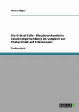 Die Grätzel-Zelle. Die photochemische Solarenergiewandlung im Vergleich zur Photovoltaik auf Siliziumbasis