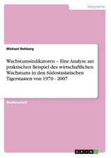 Wachstumsindikatoren - Eine Analyse am praktischen Beispiel des wirtschaftlichen Wachstums in den Südostasiatischen Tigerstaaten von 1970 - 2007