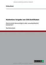 Kostenlose Vergabe von CO2-Zertifikaten