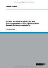 Soziale Prozesse im Sport und ihre pädagogischen Chancen, speziell in der Mannschaftssportart Fußball