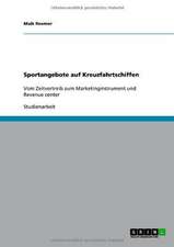 Sportangebote auf Kreuzfahrtschiffen