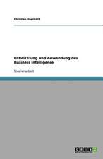 Entwicklung und Anwendung des Business Intelligence