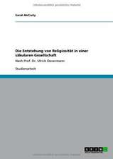 Die Entstehung von Religiosität in einer säkularen Gesellschaft