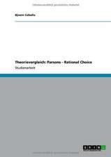 Theorievergleich: Parsons - Rational Choice