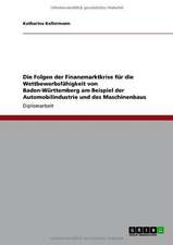 Die Folgen der Finanzmarktkrise für die Wettbewerbsfähigkeit von Baden-Württemberg am Beispiel der Automobilindustrie und des Maschinenbaus