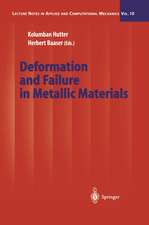 Deformation and Failure in Metallic Materials