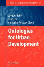 Ontologies for Urban Development