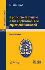 Il principio di minimo e sue applicazioni alle equazioni funzionali