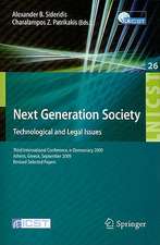 Next Generation Society Technological and Legal Issues: Third International Conference, e-Democracy 2009, Athens, Greece, September 23-25, 2009, Revised Selected Papers