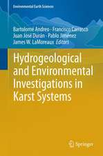 Hydrogeological and Environmental Investigations in Karst Systems