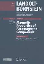 Magnetic Susceptibility Data - Part 1.: Magnetic Properties of Paramagnetic Compounds, Subvolume A