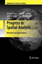 Progress in Spatial Analysis