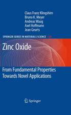 Zinc Oxide: From Fundamental Properties Towards Novel Applications