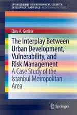 The Interplay between Urban Development, Vulnerability, and Risk Management: A Case Study of the Istanbul Metropolitan Area