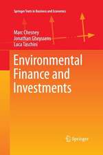 Environmental Finance and Investments