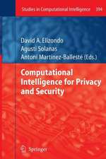 Computational Intelligence for Privacy and Security