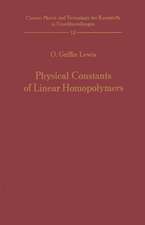 Physical Constants of Linear Homopolymers