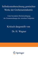 Selbstkostenberechnung gemischter Werke der Grofseisenindustrie: Unter besonderer Berücksichtigung des Zusammenhanges der einzelnen Teilglieder