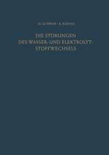 Die Störungen des Wasser- und Elektrolytstoffwechsels