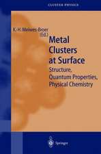 Metal Clusters at Surfaces: Structure, Quantum Properties, Physical Chemistry