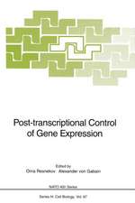 Post-transcriptional Control of Gene Expression