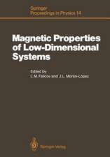 Magnetic Properties of Low-Dimensional Systems